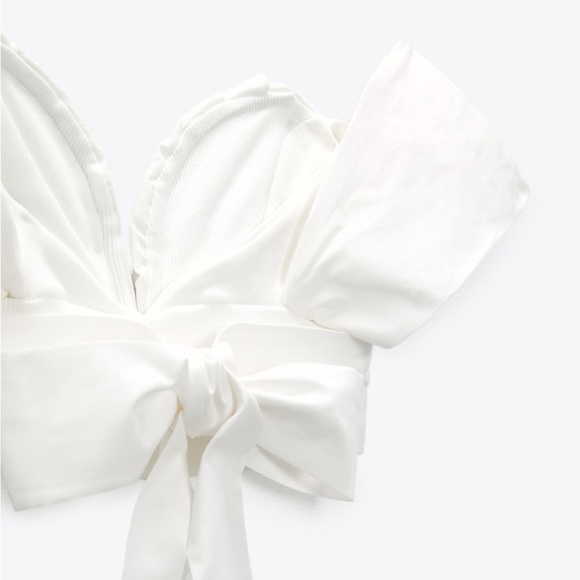 NWT Zara Sweetheart Neck Top - Picture 7 of 10